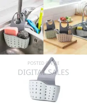 Kitchen Sink Hanging Soap Dish,Sponge Drainer Storage Basket Holder