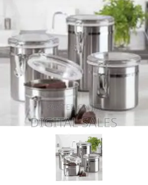 4 Piece Airtight Food Storage Container for Kitchen Counter