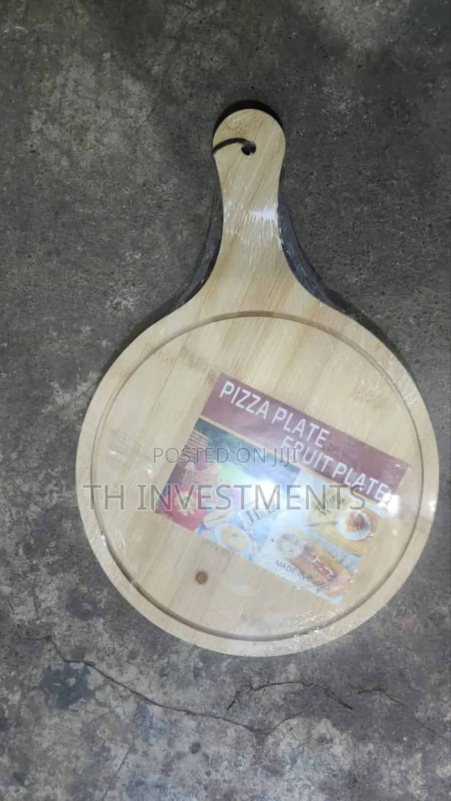 25cm Wooden Serving Pizza Platetray,Chopping Board,Brown
