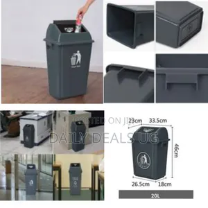 20 Litres Multifunctional Outdoor Large Plastic Trash Can Rubbish