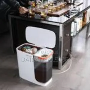 Trash Can 1 12-Liter Rectangular Recycling Kitchen Trash Bin, Filter