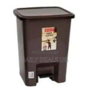 10 Litres Multifunctional Outdoor Square Step on Dustbin Plastic Trash