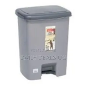 10 Litres Multifunctional Outdoor Square Step on Dustbin Plastic Trash