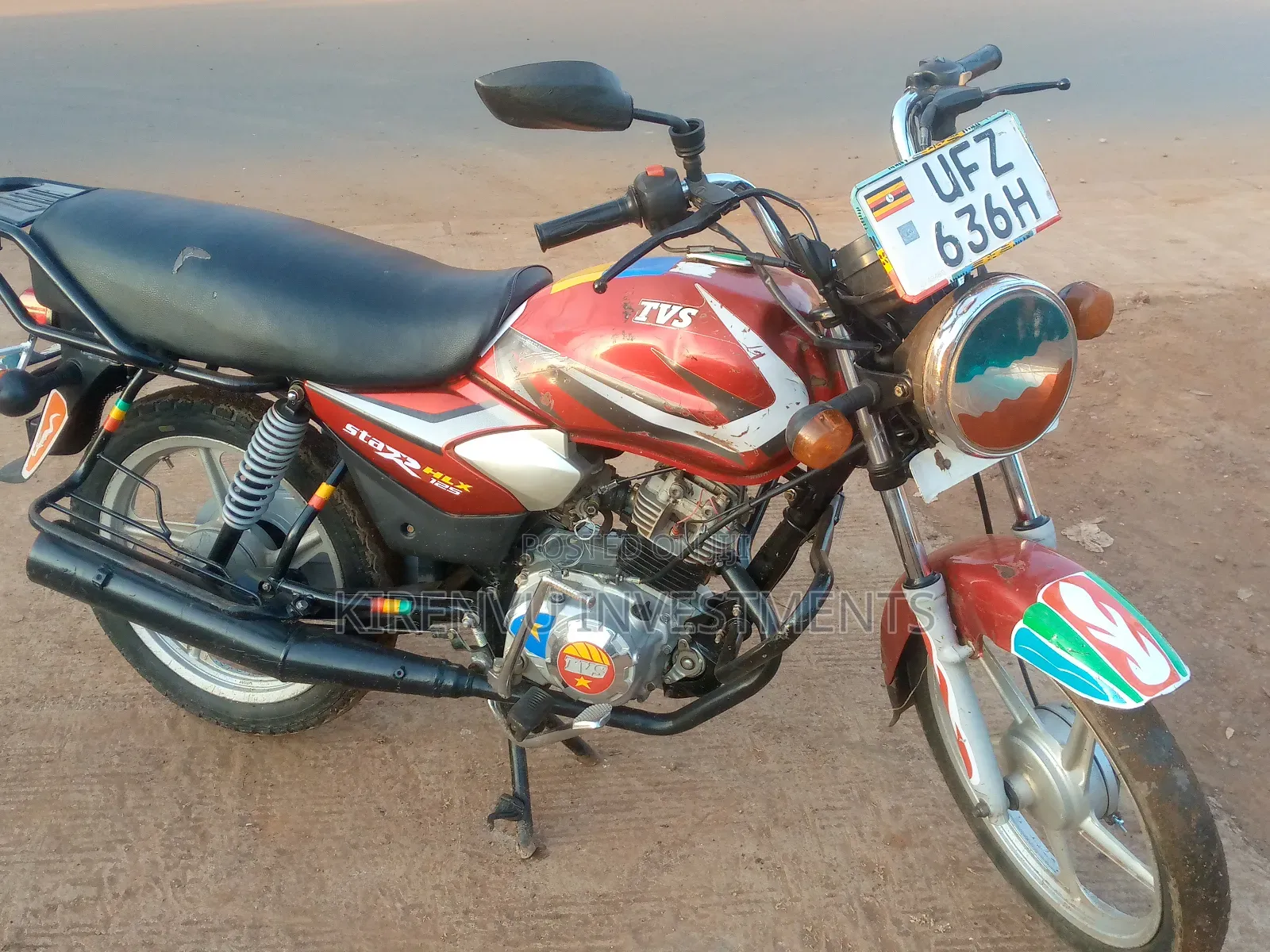 TVS HLX 125 2022 Red