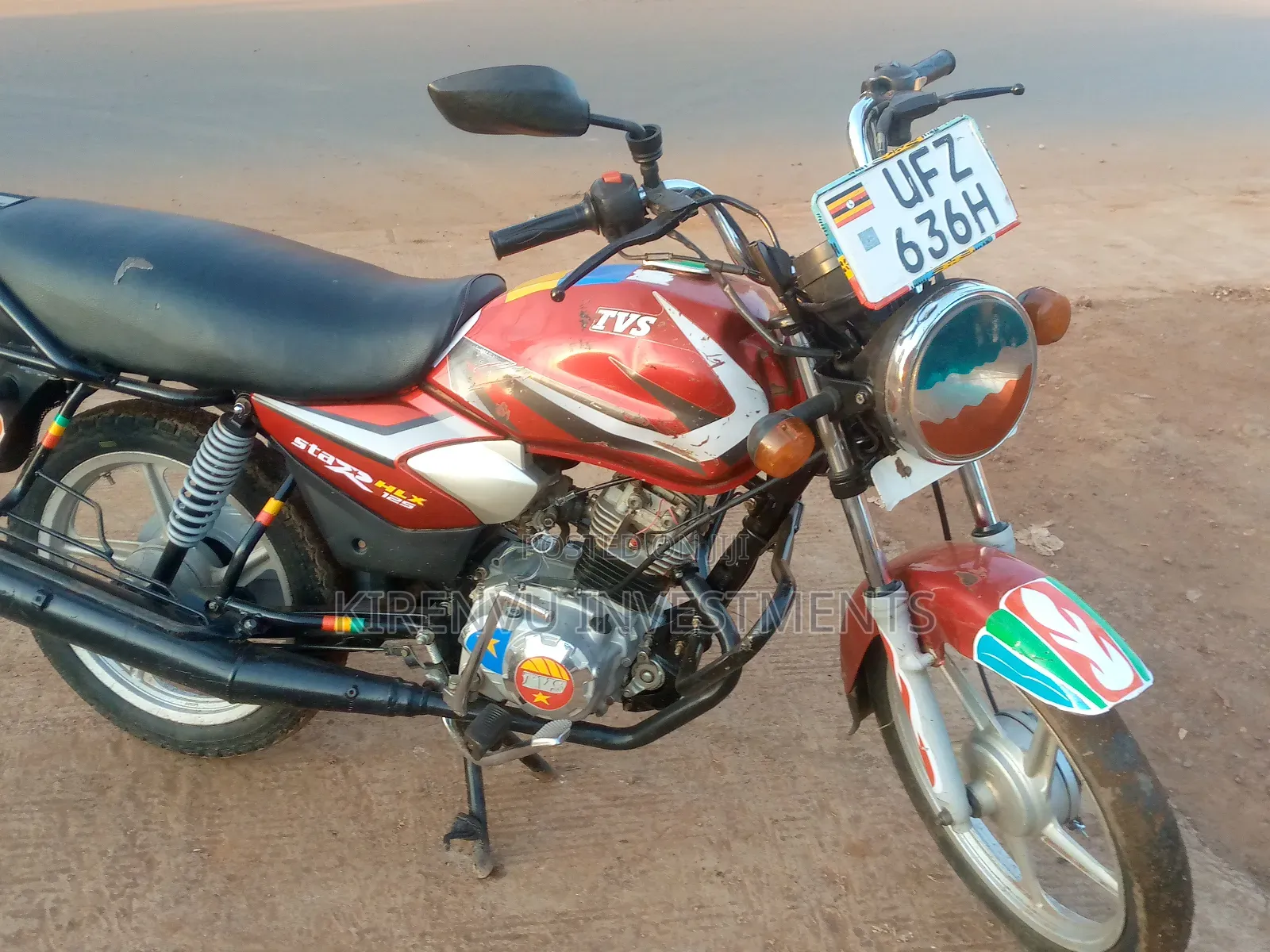 TVS HLX 125 2022 Red