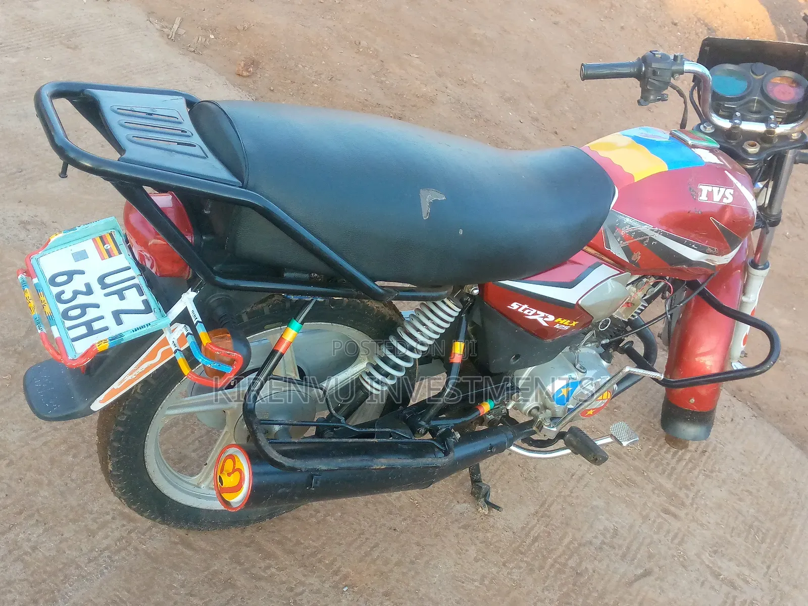 TVS HLX 125 2022 Red