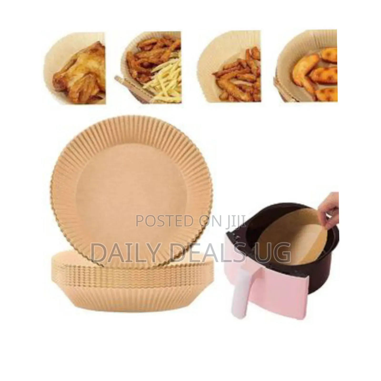 Disposable Paper Liners for an Air Fryer