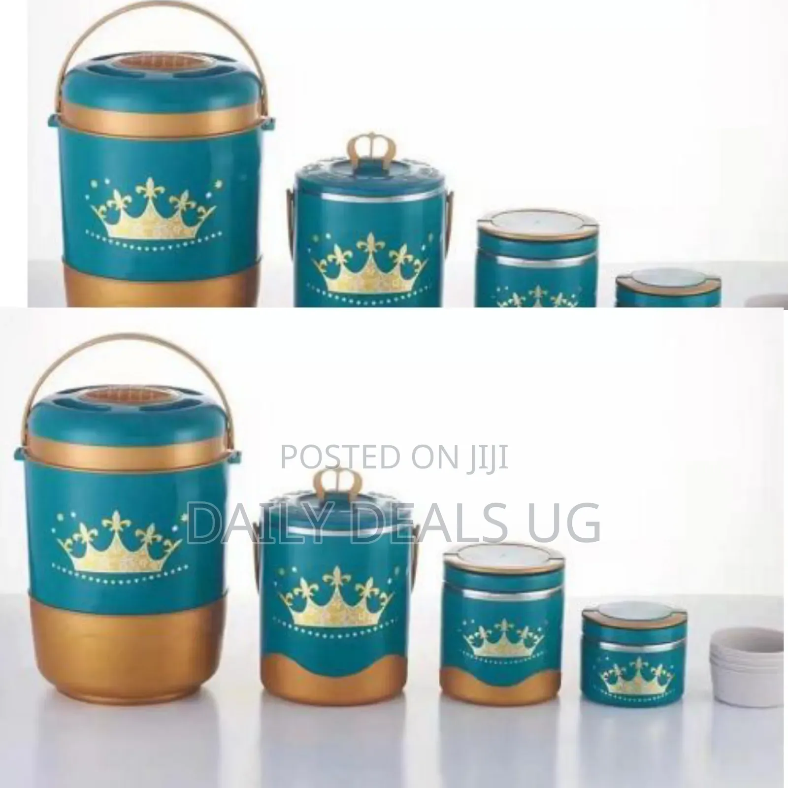 4 Pc Insulated Hot Pot Dishes Food Warmer Container -Multi-Colour