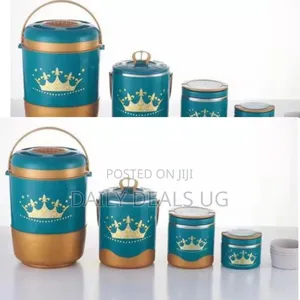 4 Pc Insulated Hot Pot Dishes Food Warmer Container -Multi-Colour