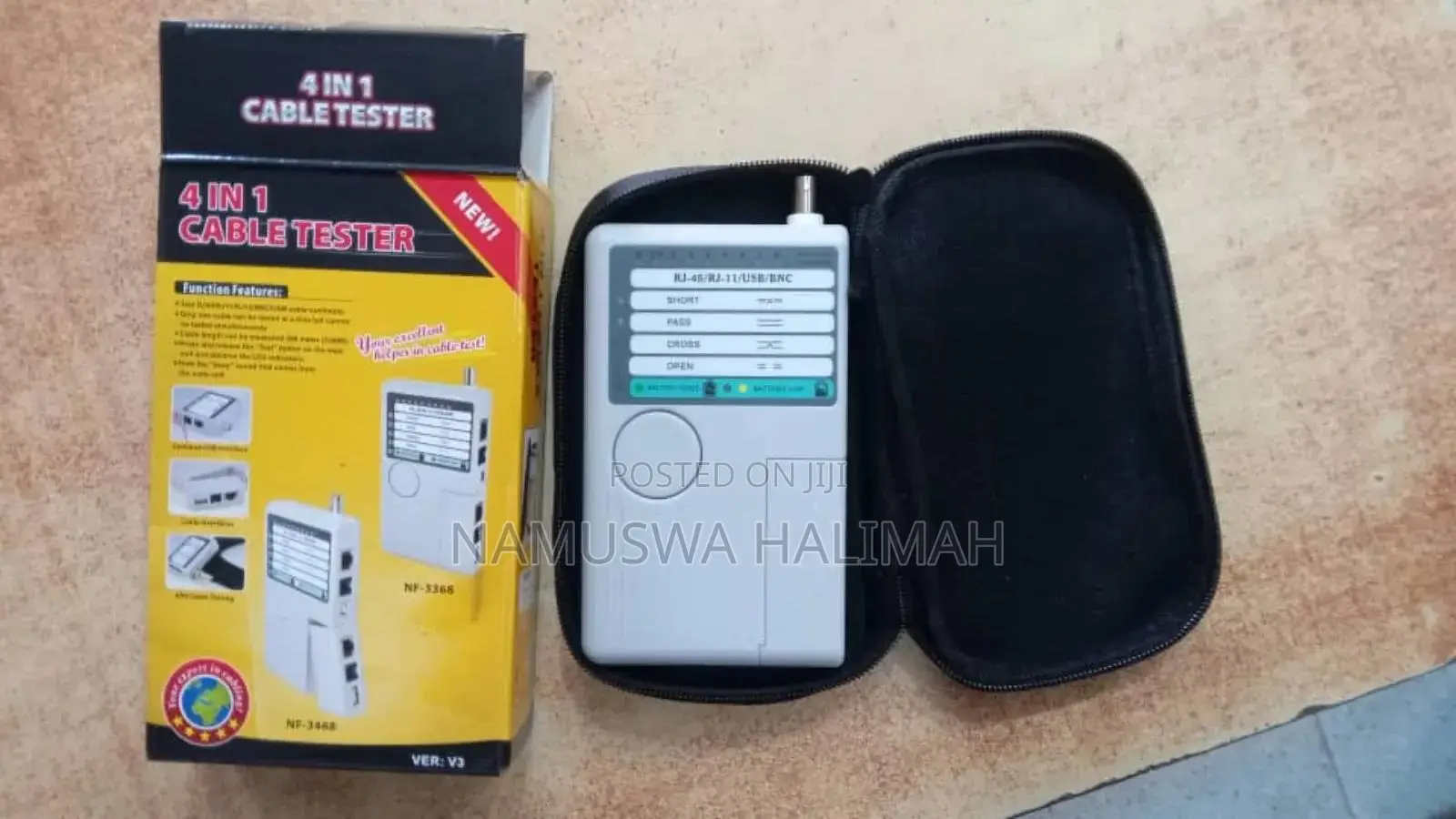 4-in-1 Cable Tester, Model Nf-3368,