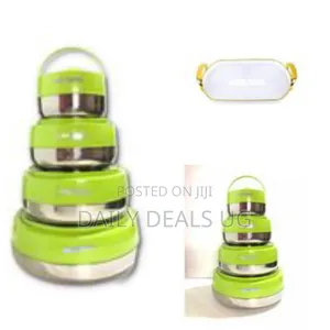 4pc Thermo Insulated Food Warmer Hot Pots Serving Dishes, Green
