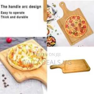 Household Wooden Rectangle Flat Fruit Pizza Serving Board Tray Plate