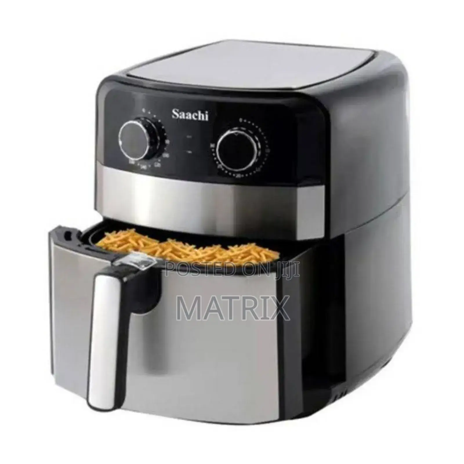 Saachi Original Electric Air Fryer 5litres Silver Black
