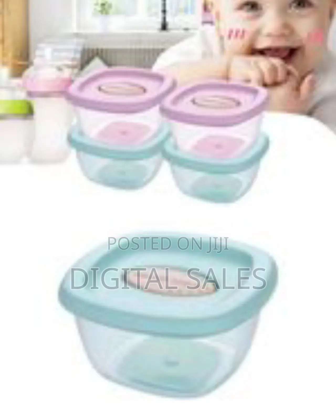 4pc Baby Food Storage Container Boxes