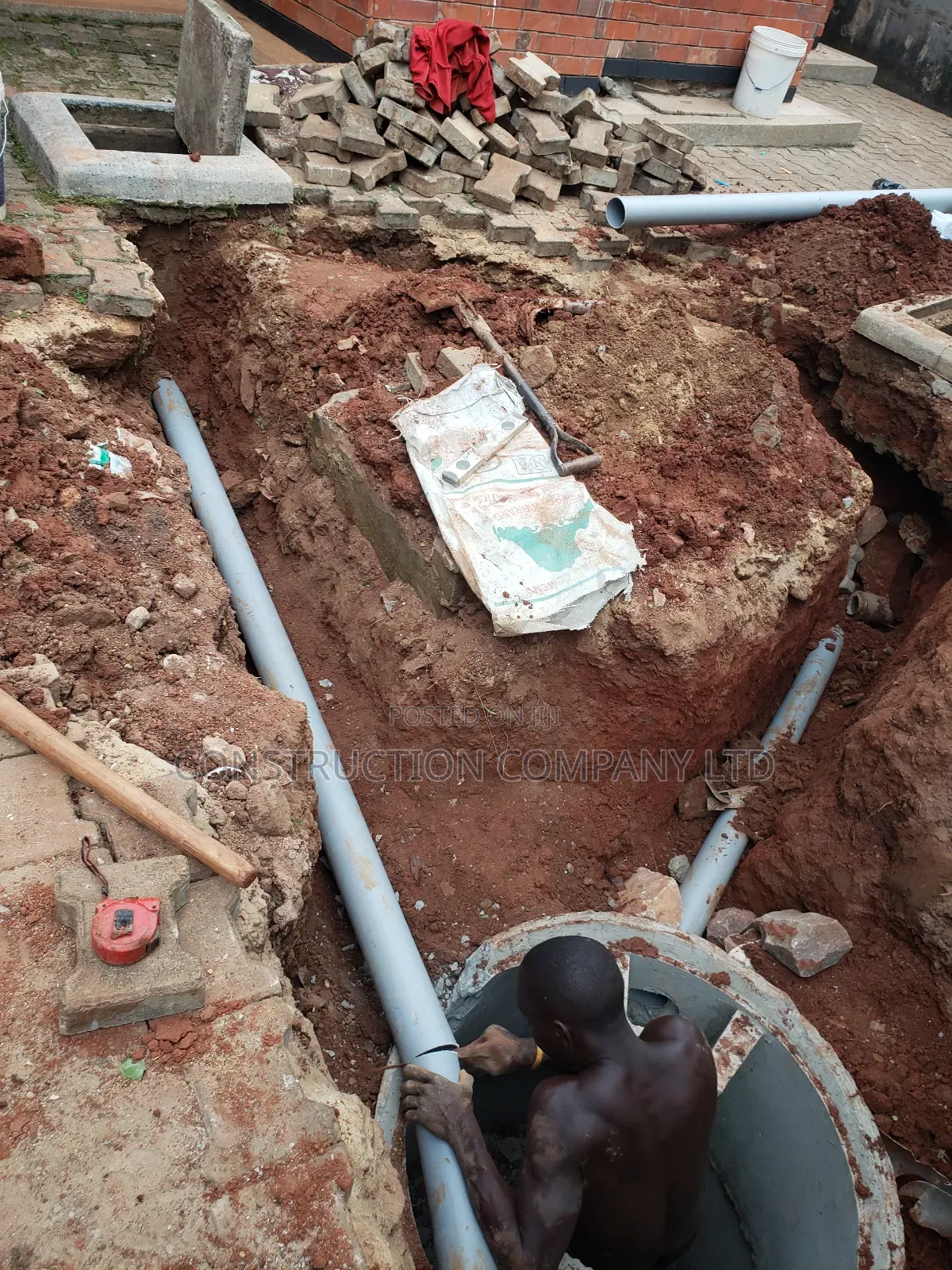 Biodigester Installation for 4 Toilets