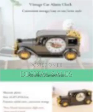 Kids Alarm Clock Multi-Purpose Desk Alarm Clock Pen Holder Car Vintage