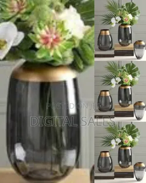 Glass Bowl, Flower Vase for Table, Living Room Kitchen Decor