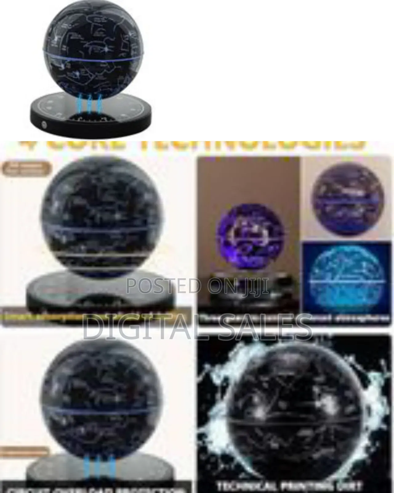 Constellations Earth Globe Night Light Magnetic Levitating Starry Sky