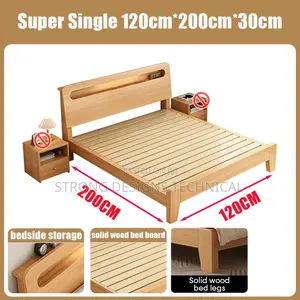 4 X 6ft Solid Wood Bed.