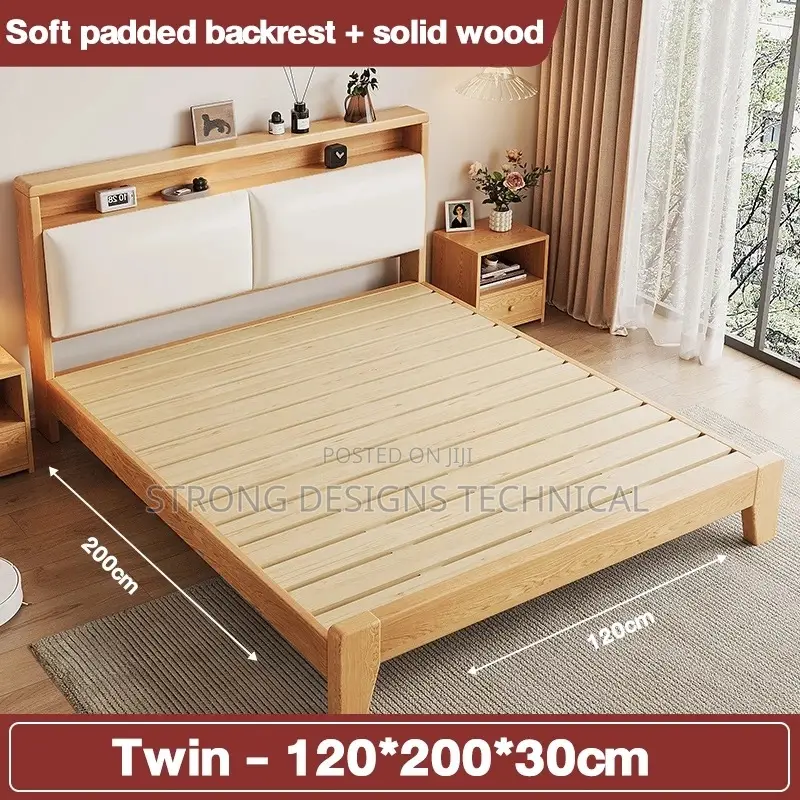 4 X 6ft Solid Wood Bed.