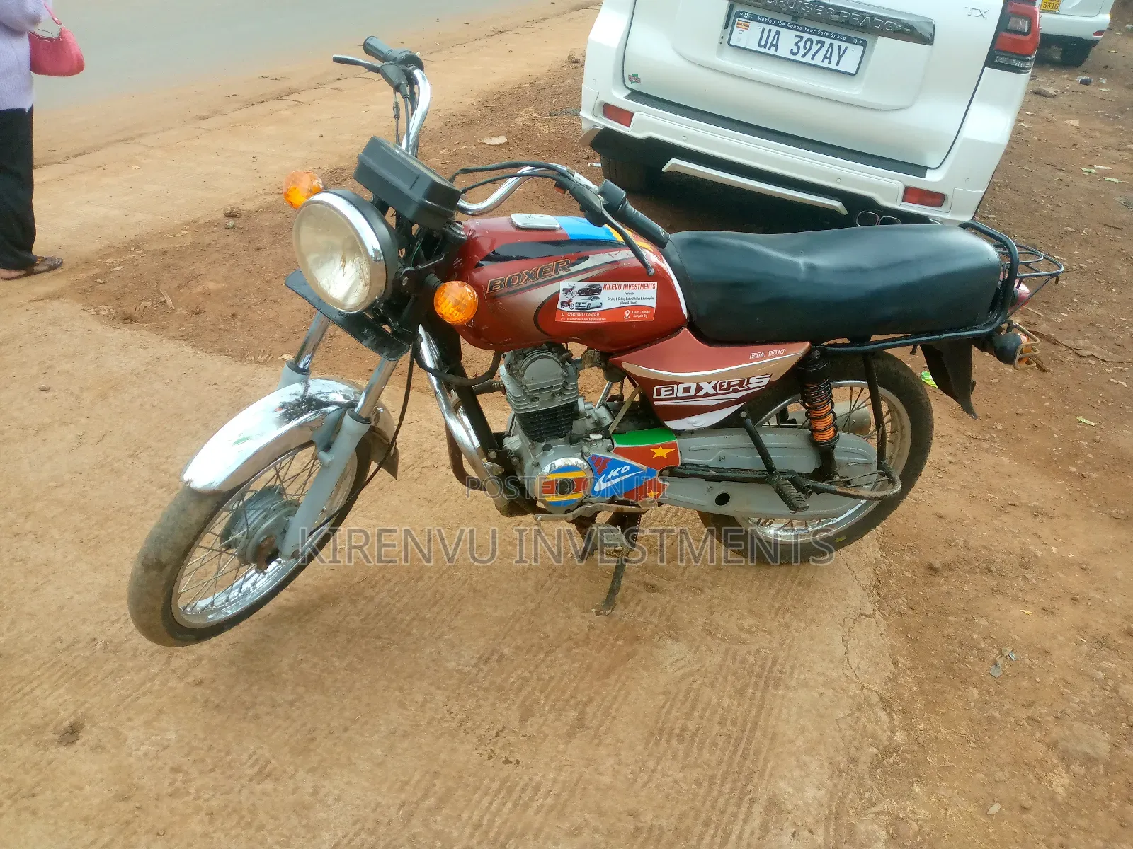 Bajaj Boxer 100 2016 Red