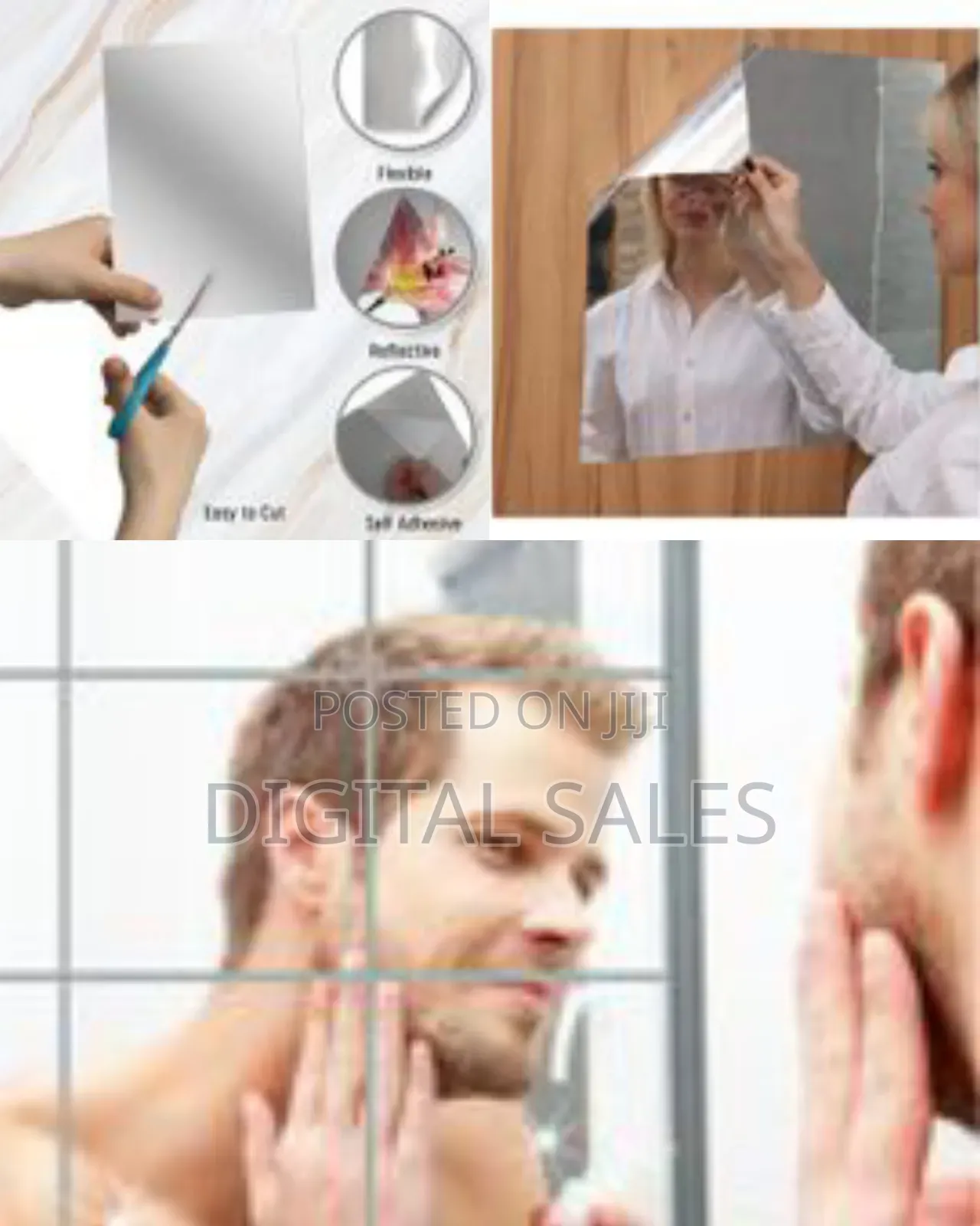 Soft Mirror Sticker Big Flexibmirror Sheets Full Body Mirror