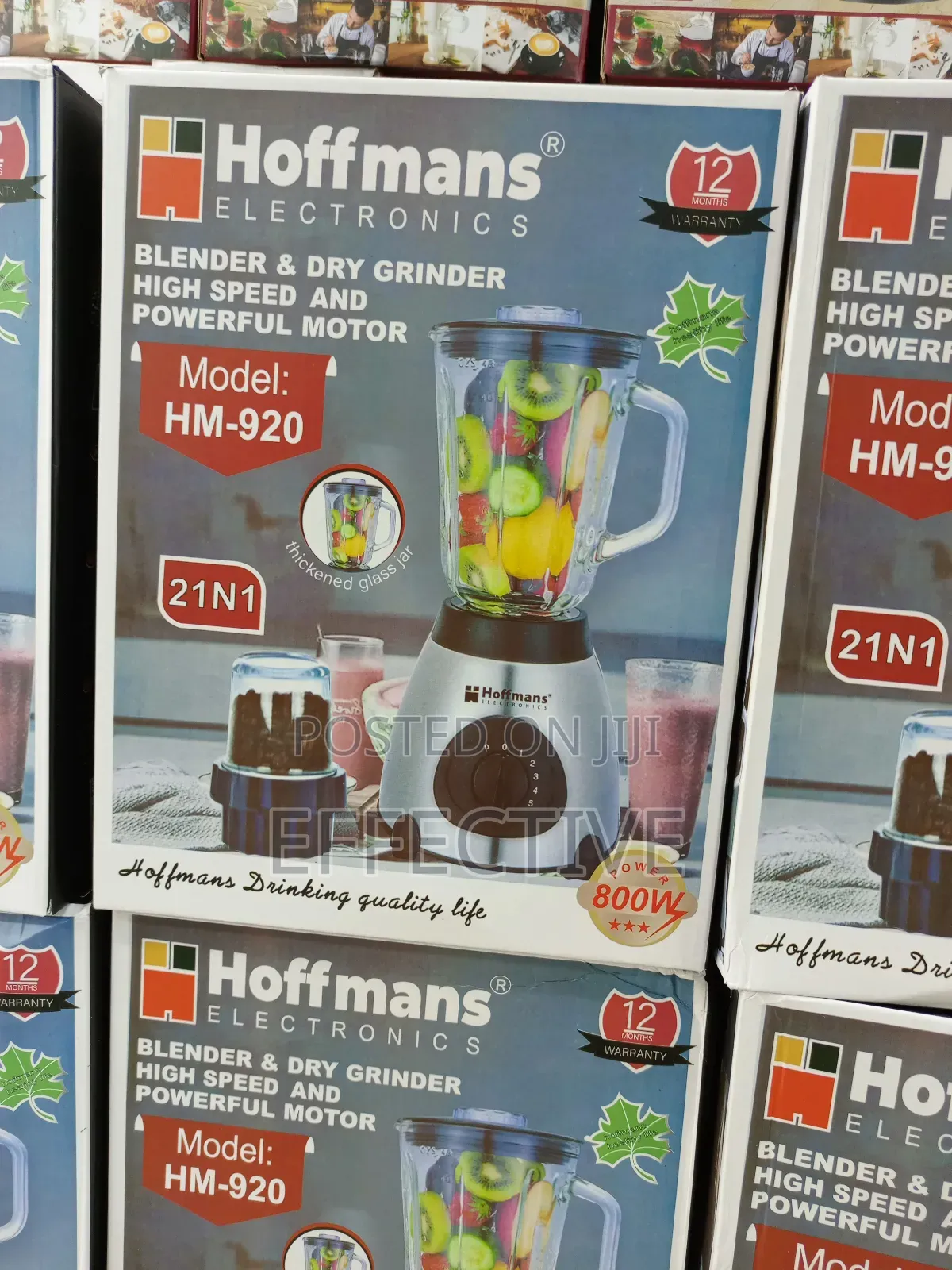 Hoffmans Blender Dry Grinder, Hm-920