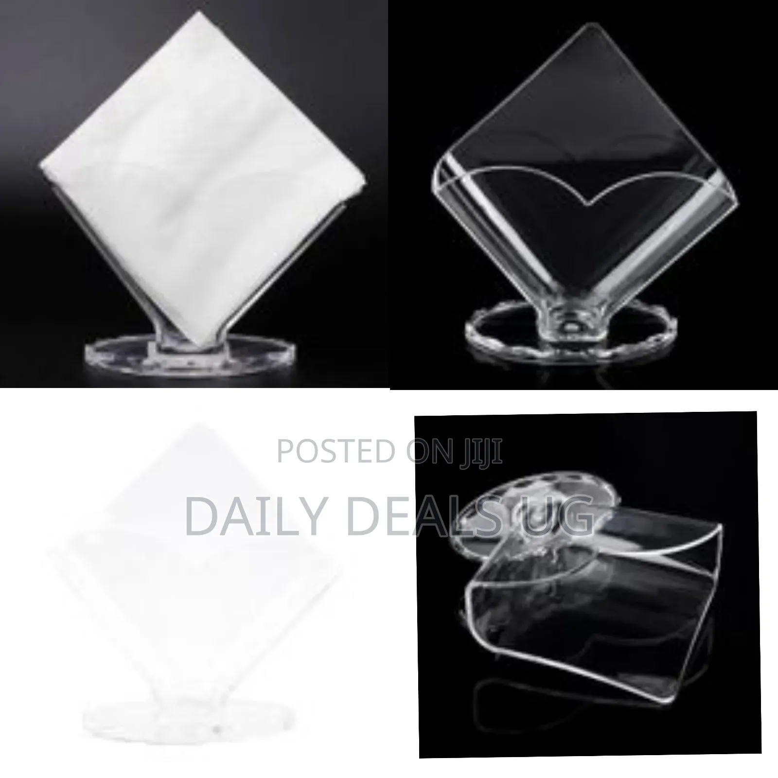Saviet Napkin Holder Transparent Acrylic Box for Home Hotel Tissue