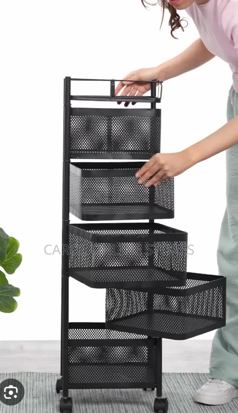 5 Layers 360 Rotating Food Storage Rack