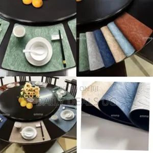 6 Pieces of 30x48cm Leather Fan-Shaped Non Slip Heat Resistant