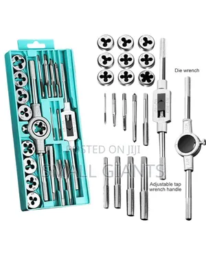 20 Piece Tap Set M3 - M12 Thread Cutting Set