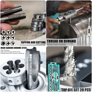20 Piece Tap Set M3 - M12 Thread Cutting Set