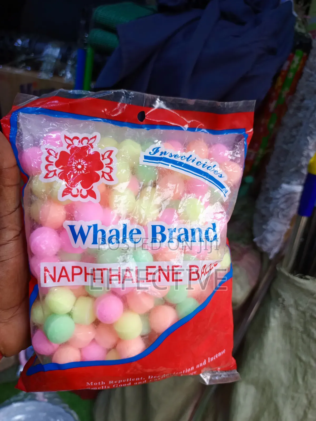 Whale Brand Naphthalene Balls.