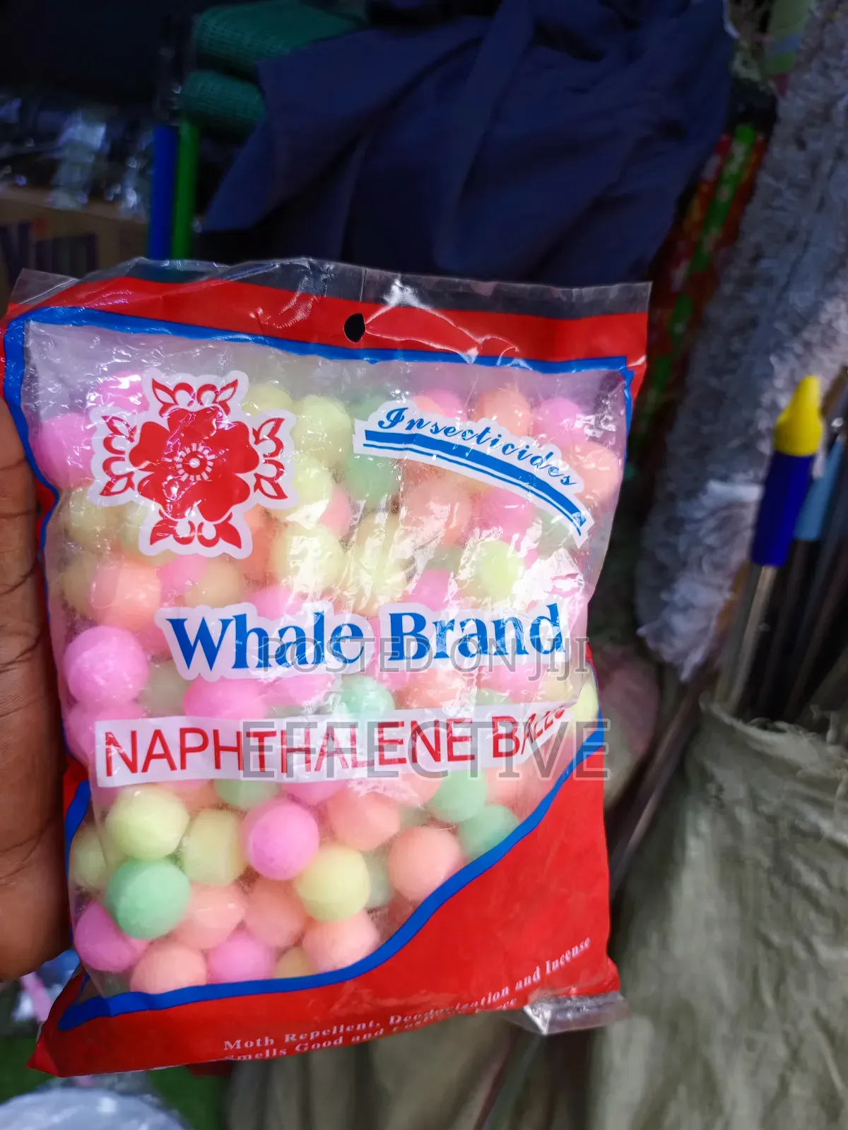 Whale Brand Naphthalene Balls.