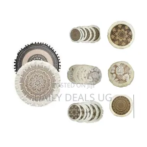 6 Pieces of 12 X 60 Inches Decorative Rustic Fringed Edge Burlap Lace