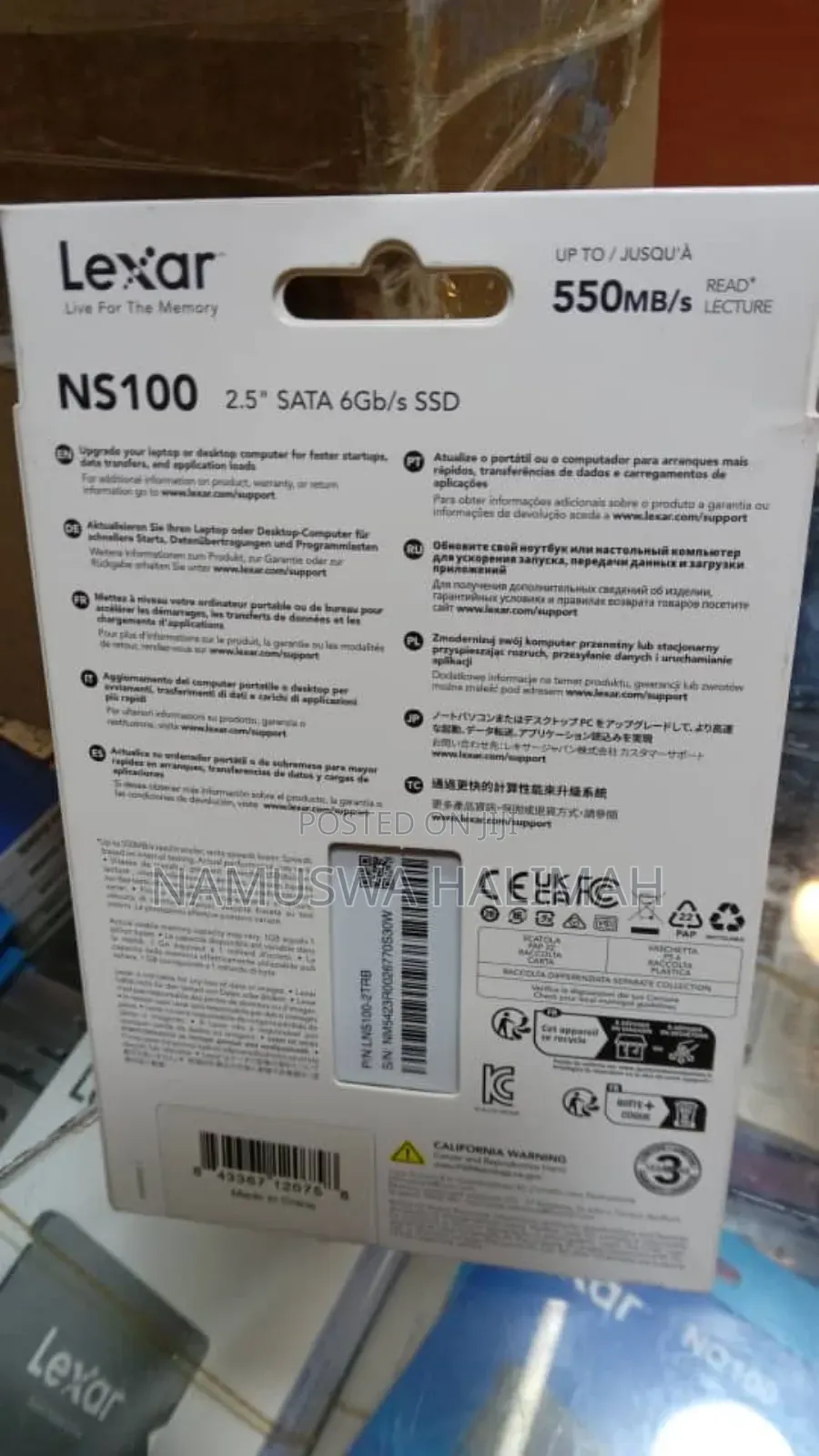 Lexar Ns100 2.5" Sata Iii (6gb/S) Solid State Drive (Ssd) 2(Tb).