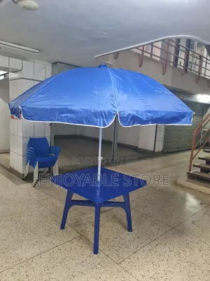 Outdoor Garden Umbrella and Table Outdoor Garden Umbrella and Table