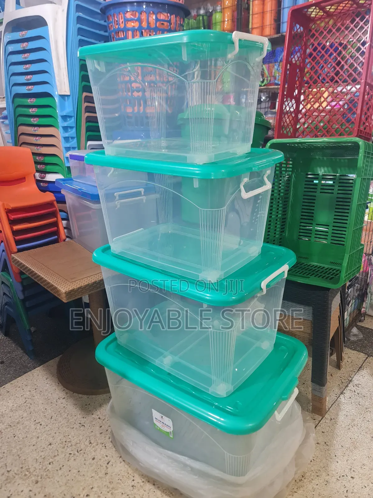 Plastic Storage Boxes Set 4pcs Plastic Storage Boxes Set 4pcs