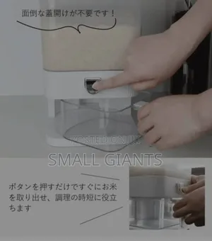5kg Capacity Moisture Insect Proof Rice Cereal Dispenser