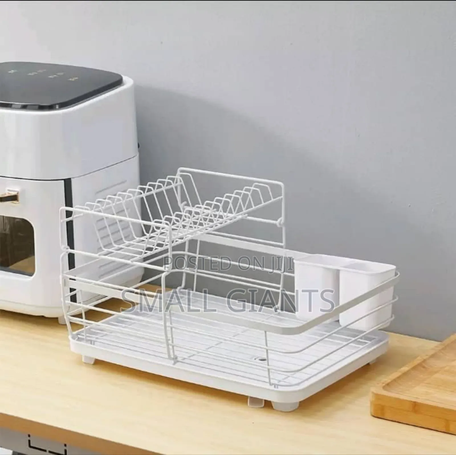 Large Dish Drying Rack Drainer Kitchen Sink Plate Draining Tray