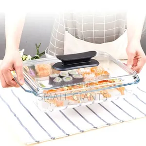 3pcs Rectangular Glass Casserole Dishes With Lid