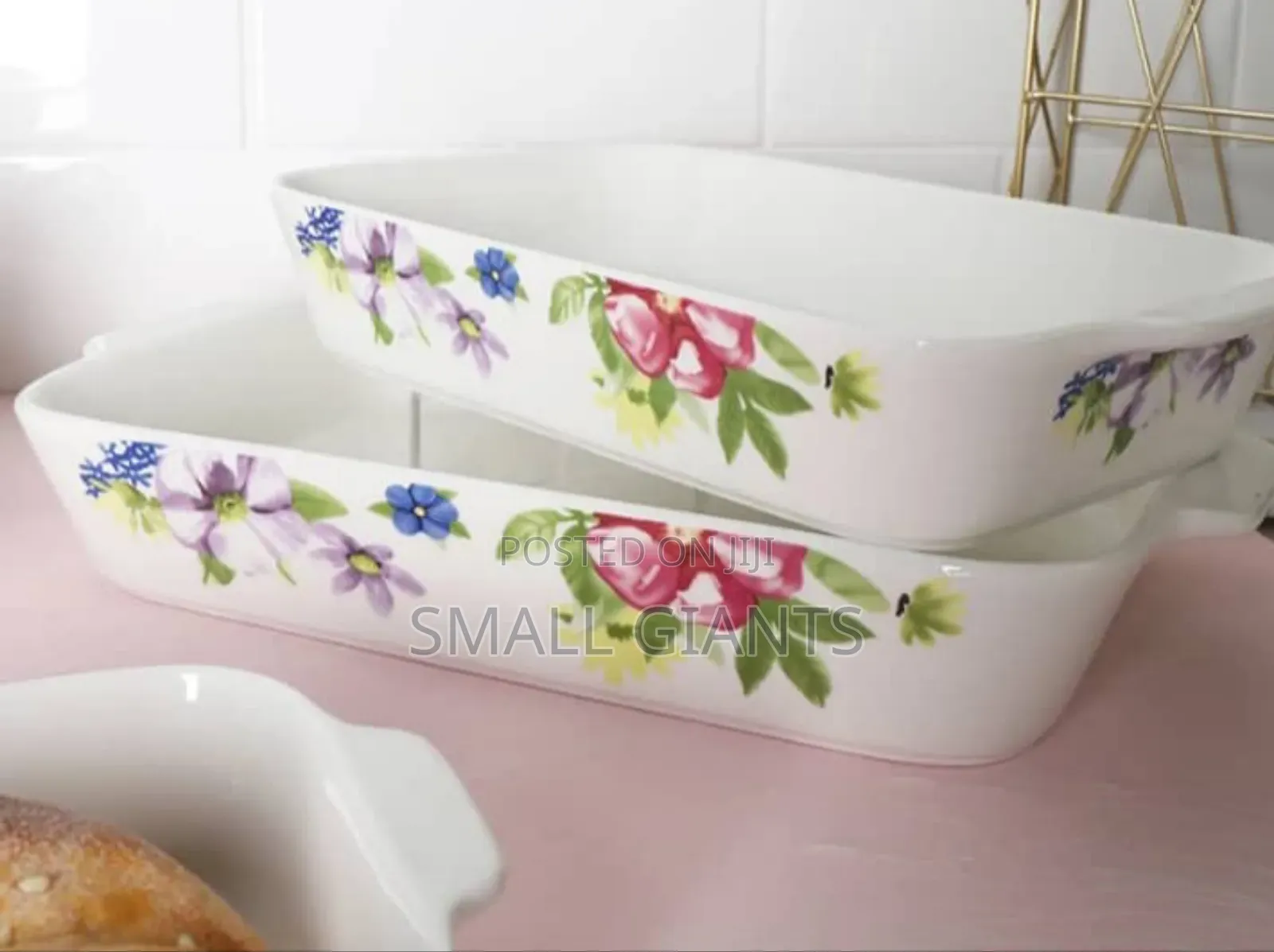 3pcs Ceramic Bakeware and Dinner Set Dishes