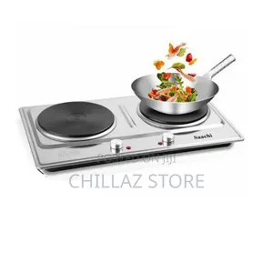 Saachi Stainless Steel Double Electric Hot Plate .