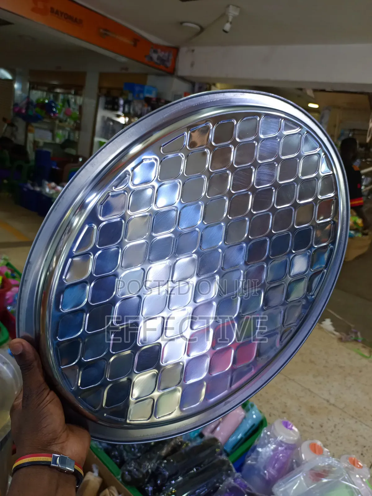 50cm Stainless Steel Oval Serving Tray.