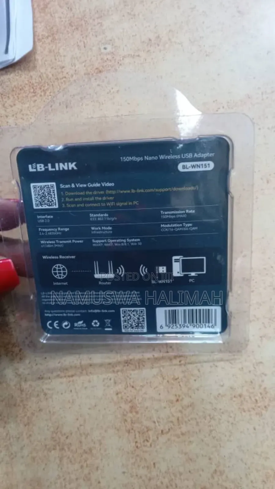 Lb-Link Bl-Wn151 150mbps Nano Wireless Usb Adapter.