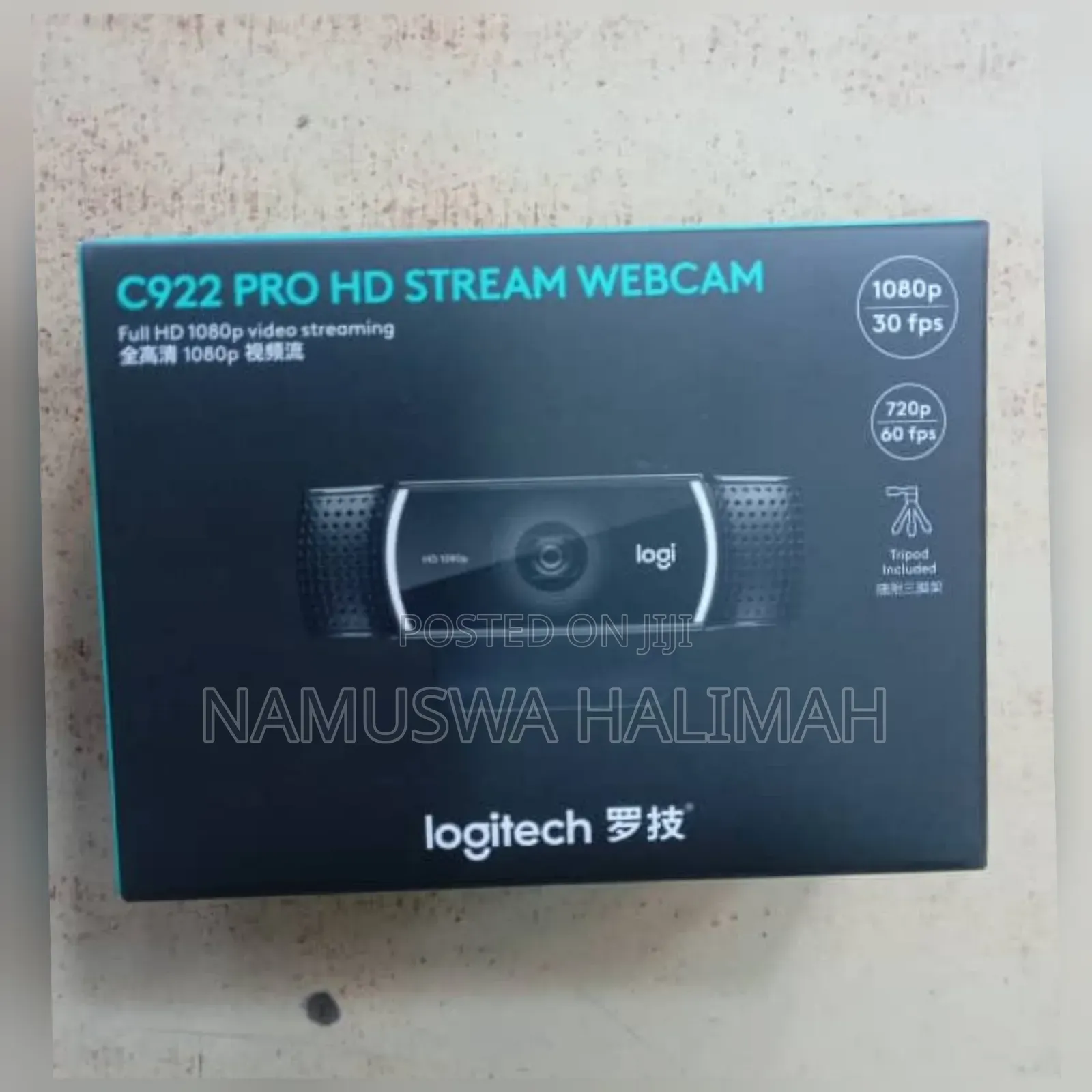 Logitech C922 Pro Hd Stream Webcam.