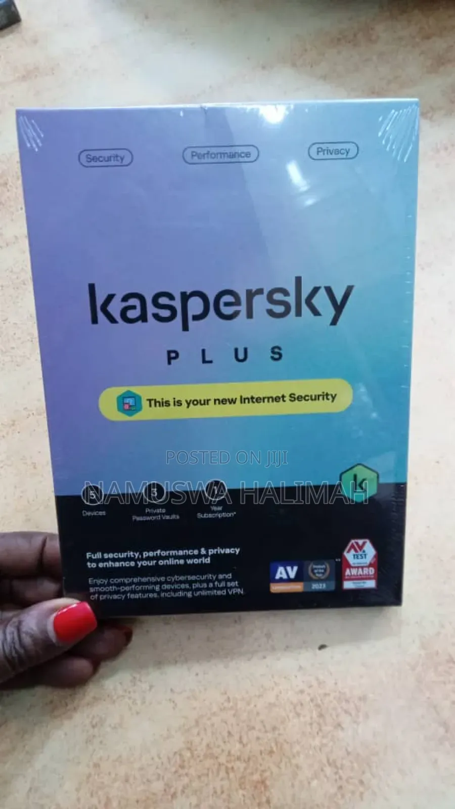 Kaspersky Plus, a Cybersecurity Software.