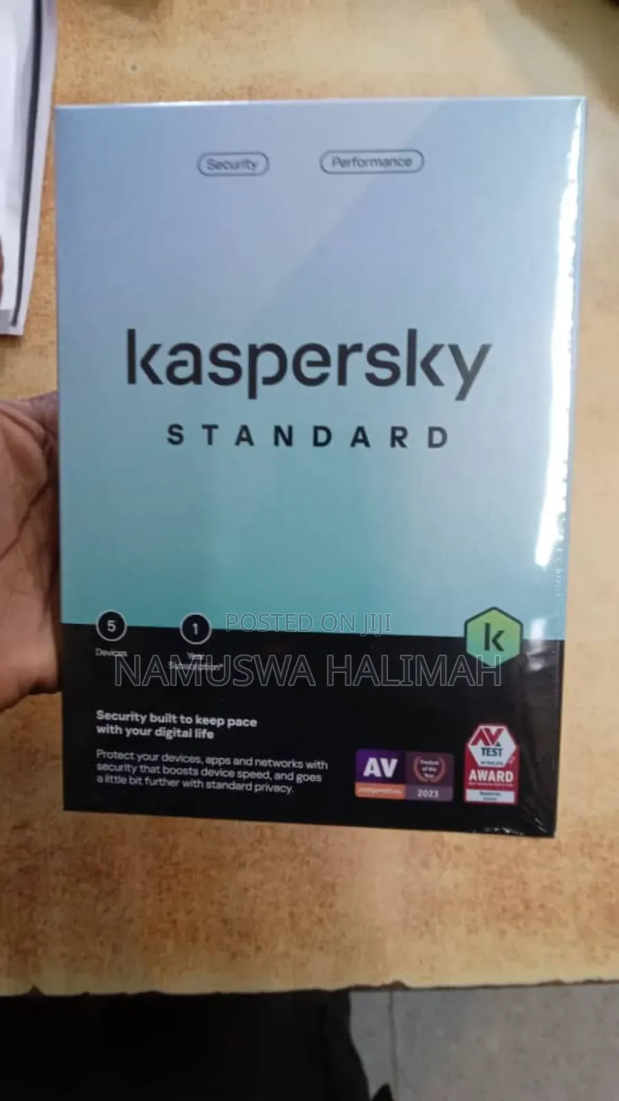 Kaspersky Standard Antivirus Software.