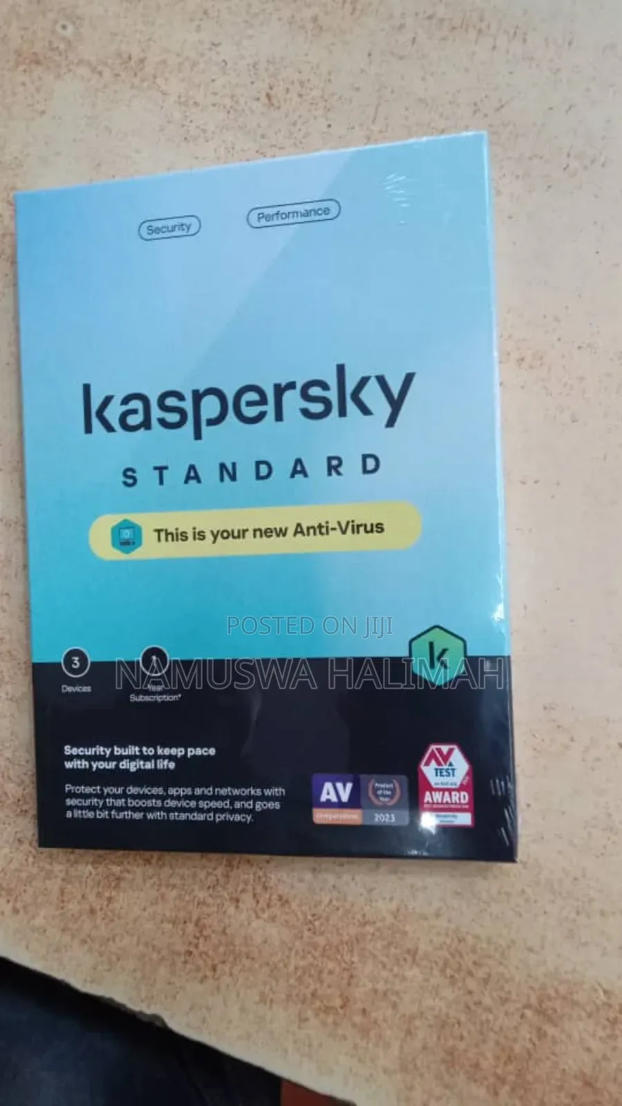 Kaspersky Standard Antivirus Software.