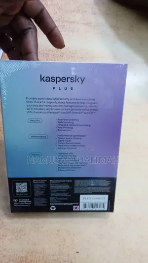 Kaspersky Plus, a Cybersecurity Software Package.